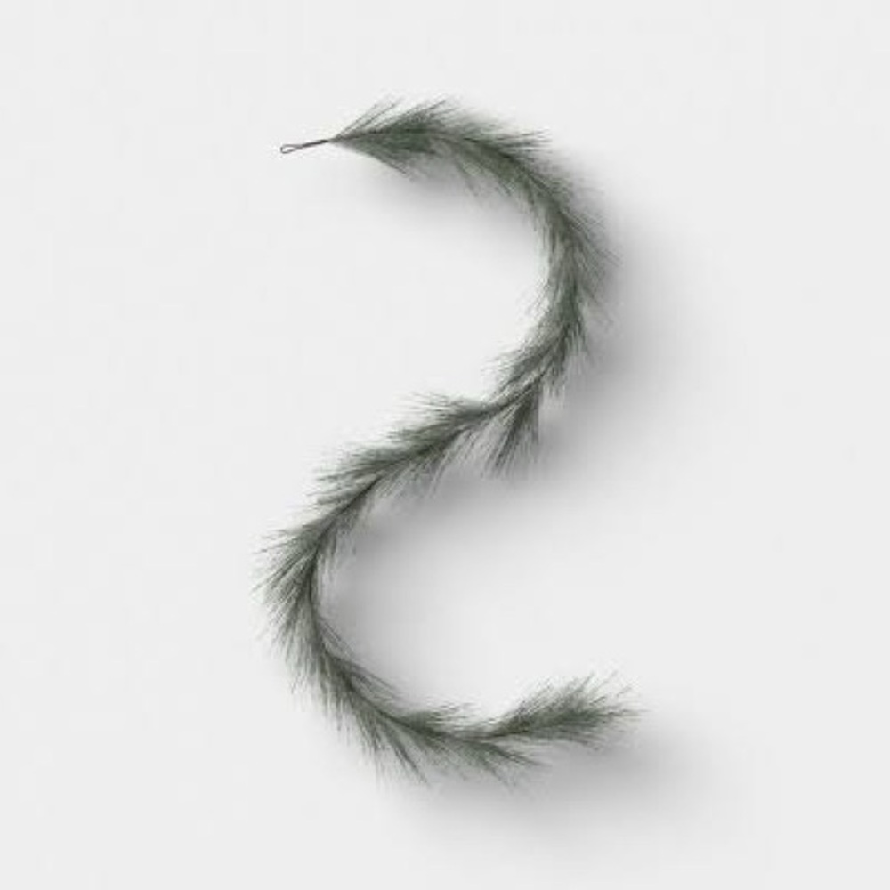 6' Shimmer long needle Christmas garland - Threshold